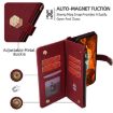 Redmi A5 4G Crossbody Leather Phone Case, Red, 171.7mm, Cross Texture - 3
