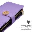 Redmi Note 14S 4G Purple Crossbody Leather Phone Case - 4