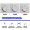 BHT-101GCL Boiler Heating Smart Thermostat, Dual Color LED, White - 9