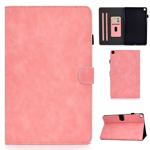 Samsung Galaxy Tab A7 10.4 2020 Leather Case Rose Gold with Card Slots - 1