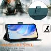 OPPO A5 5G Peacock Green RFID Leather Phone Case - Global Smile Embossing - 4