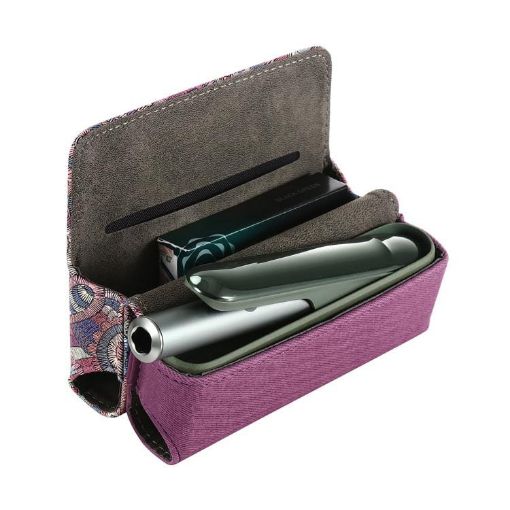 IQOS ILUMA/ILUMA i/3 DUO E-Cigarette Cashew Flower Magnetic Bag Purple - 1