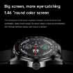 D9 1.46" 2-in-1 Bluetooth Earphone Smart Watch, Call/NFC/Heart Rate, Silver - 9