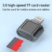 8 Pin 3.0 TF Card High Speed Mini Card Reader Tarnish - 8
