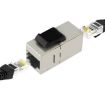 Shielded RJ45 Cat6 In-line Coupler with Keystone Latch - 4