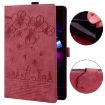 Tecno MegaPad 11 Red Cartoon Sakura Cat Leather Tablet Case - 4