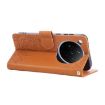 OPPO Find X8 5G Brown Leather Case with Rose Emboss & 3 Card Slots - 5