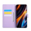Realme 14 5G Global Rose Embossed Leather Phone Case Purple 3-Card Slots - 4
