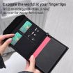 Magnetic Passport Card Holder RFID Anti-theft Document Bag - Grey - 4