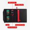 Magnetic Passport Card Holder RFID Anti-theft Document Bag - Grey - 5