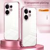 Vivo S30 Silver Transparent Plating Fine Hole Phone Case - 3