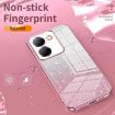 Vivo S30 Gold Gradient Glitter Powder Electroplated Phone Case - 4