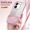 Vivo S30 Gold Gradient Glitter Powder Electroplated Phone Case - 5