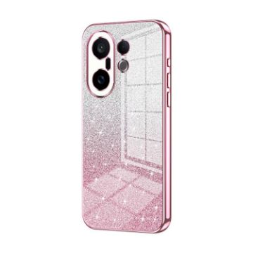Vivo S30 Pro Mini Pink Glitter Gradient Electroplated Phone Case - 1