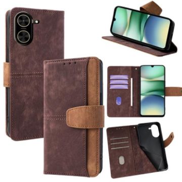 Redmi A5 4G Brown Leather RFID Blocking Phone Case 171.7mm - 1