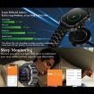LF37 2.1" BT Call Smart Watch, Blood Oxygen/Heart Rate, Menstrual, Black - 4