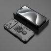 iPhone 17 Pro Max Black Metal Kickstand TPU Hybrid PC Case - 2