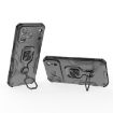 iPhone 17 Pro Max Black Metal Kickstand TPU Hybrid PC Case - 4
