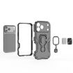iPhone 17 Pro Max Purple Metal Kickstand TPU Hybrid PC Case - 5