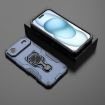iPhone 17 Air Metal Kickstand TPU Hybrid PC Case - Blue - 2