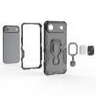 iPhone 17 Air Metal Kickstand TPU Hybrid PC Case - Blue - 5