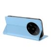 Xiaomi 14 Ultra 5G Global Wallet Retro Leather Phone Case Light Blue - 3