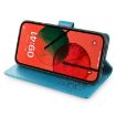 Redmi A5 4G Blue Leather Phone Case - Tree & Deer Embossed Design - 3