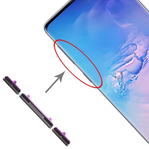 Galaxy S10/S10+ Black Side Keys Set - 10 Pack - 1