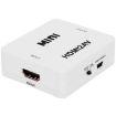 Mini HDMI to CVBS L/R Audio Converter Adapter VK-126 Scaler White - 2