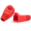 RJ45 Network Cable Boots Cap Cover, Red - 100 Pcs Pack - 2