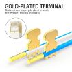 CAT7 Ultra-thin Flat Ethernet Cable 15m - Gold Plated, 10Gbps High Speed - 3