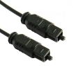 2m Black Optical Audio Cable, OD 2.2MM - 1