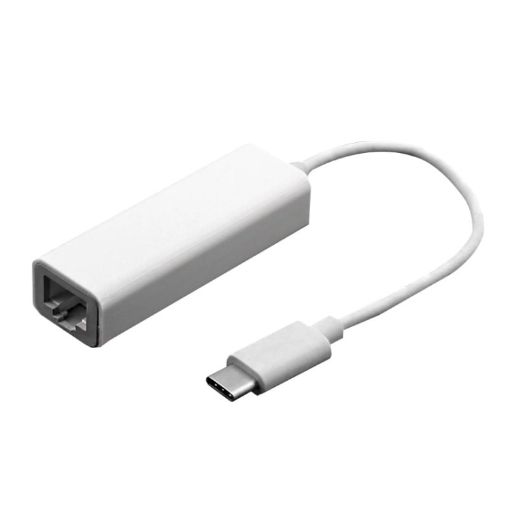 USB-C 3.1 Ethernet Adapter for MacBook 12"/Chromebook Pixel, 10cm White - 1