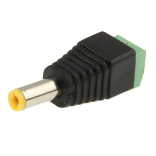 10 PCS Green Male DC Power Connector 5.5 x 2.1mm - 1