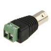 10 PCS Green Power to BNC Coaxial Female Adapter for CCTV Cameras - 2