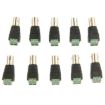 10 PCS Green Power to BNC Coaxial Female Adapter for CCTV Cameras - 3