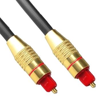 1.5m Digital Audio Optical Fiber Toslink Cable, OD 5.0mm - 1