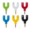3.5mm Stereo Male to Headphone & Mic Female Splitter Adapter (Green) - 6