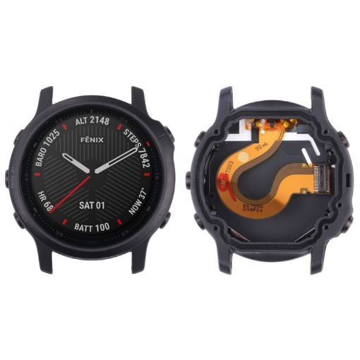 Garmin Fenix 6S LCD Screen & Digitizer Assembly with Frame - Black - 1
