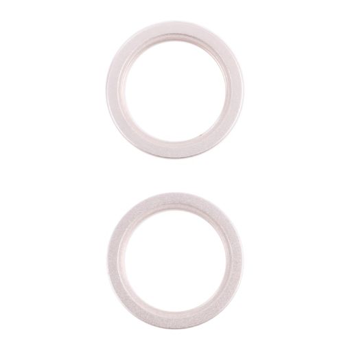 iPhone 13 Rear Camera Glass Lens Protector Ring 2 PCS (White) - 1