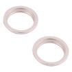 iPhone 13 Rear Camera Glass Lens Protector Ring 2 PCS (White) - 2