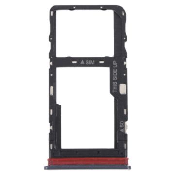 TCL 30 V 5G SIM & Micro SD Card Tray (Black) - Original Replacement - 1