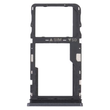 TCL 30 XE 5G T767W Black SIM & Micro SD Card Tray Original Replacement - 1