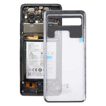 TCL 10L T770H OEM Transparent Glass Battery Back Cover Replacement - 1