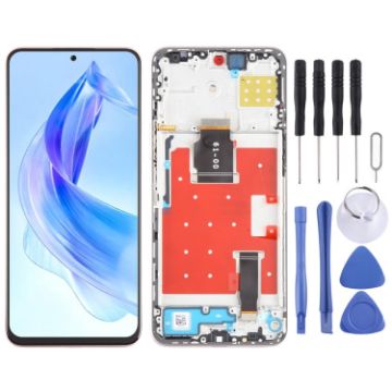 For Honor 90 Lite Gold LCD Screen Digitizer Assembly with Frame - 1