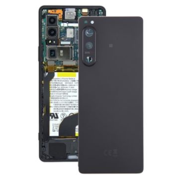 Sony Xperia 5 IV Battery Back Cover with Camera Lens (Black) Original - 1