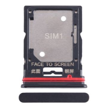Xiaomi Redmi K50i SIM Card Tray & Micro SD Tray Black - 1