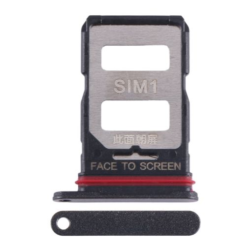 Xiaomi 13T SIM Card Tray Replacement - Black | Dual SIM Holder - 1