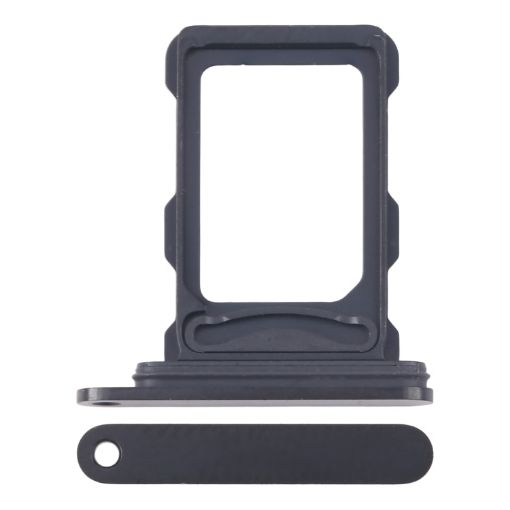 iPhone 16 Pro Dual SIM Card Tray Black Replacement - 1