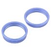 iPhone 16 Rear Camera Glass Lens Protector Hoop Ring 2pcs Set Blue - 2